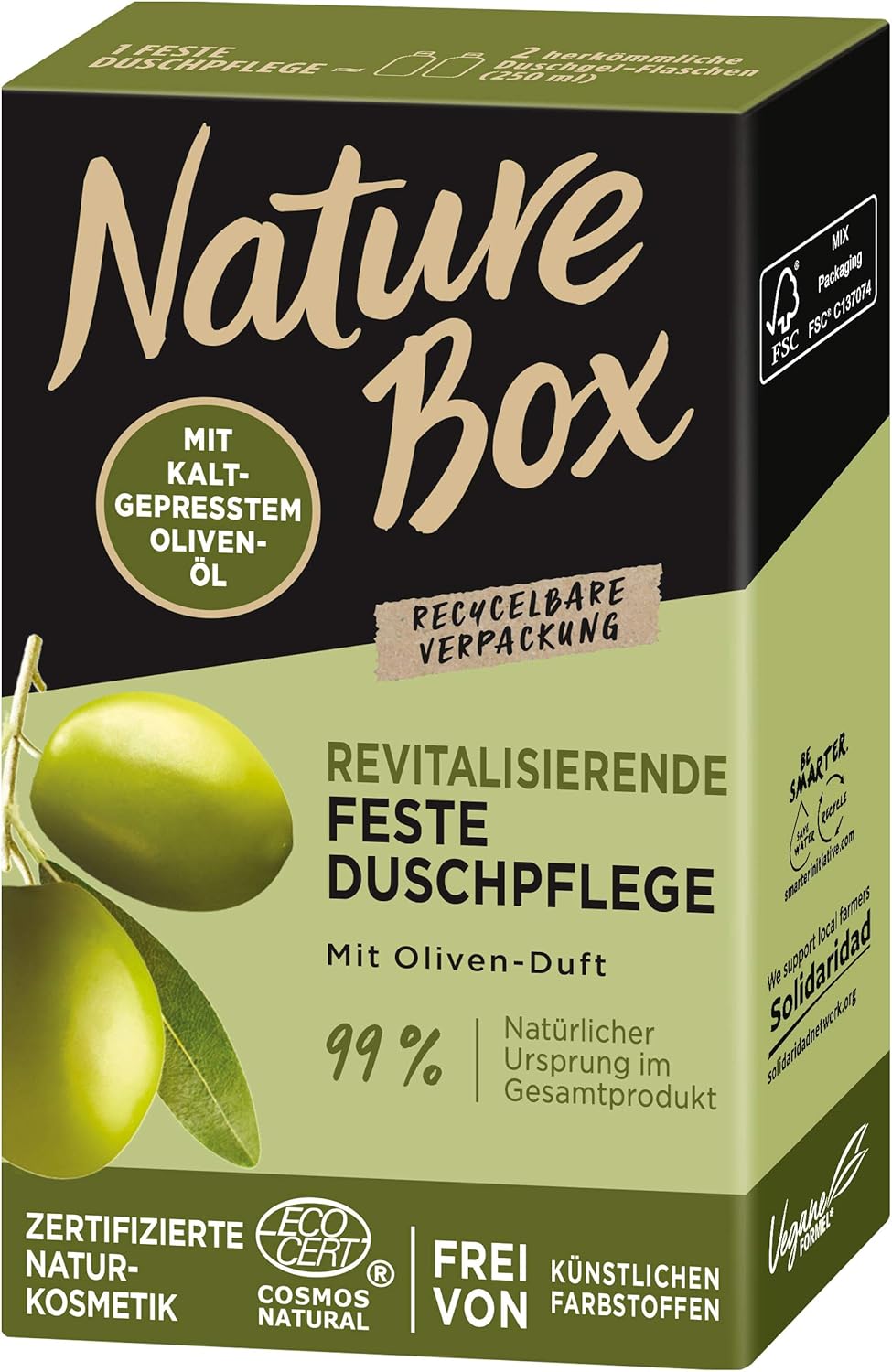 Nature Box Body Bar Olive 100 gr