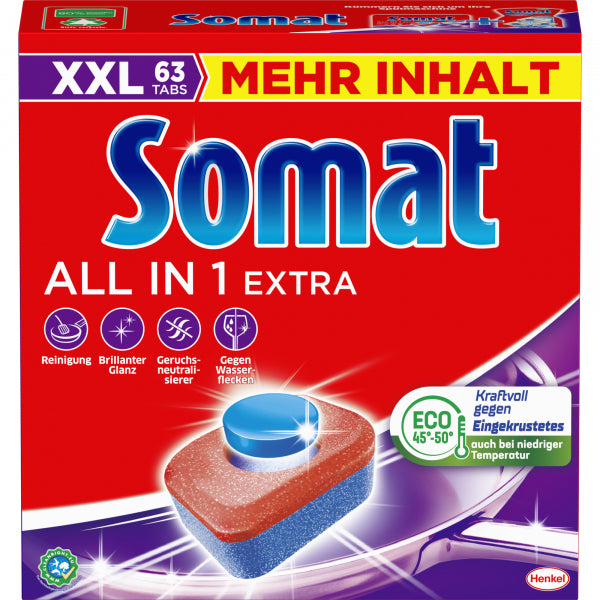Somat All-in-one vaatwastabletten 63 stuks